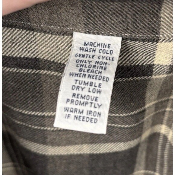 Ralph Lauren Men Large long Sleeve Shirt Flannel Brown Plaid Classic Fit Pony - Picture 4 of 9